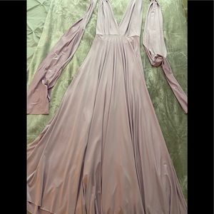 Lilac transforming bridesmaid dress